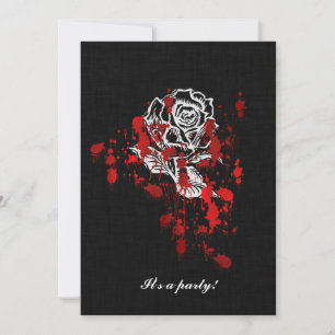 Evighet Rosa Vampyr Goth Bröllop Inbjudningar