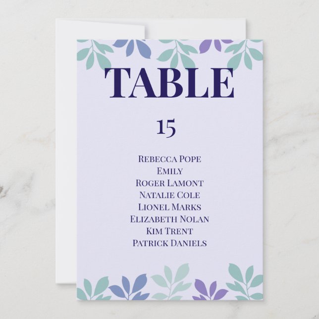 Evigheten börjar här: Ett bordskort för bröllop (Framsida)