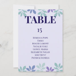 Evigheten börjar här: Ett bordskort för bröllop