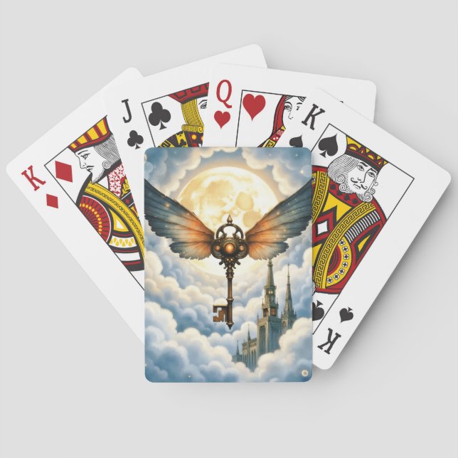 Evighetens Nyckel – Steampunkvingar  Casinokort (Baksidan)