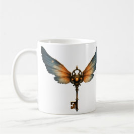 Evighetens Nyckel – Steampunkvingar Kaffemugg