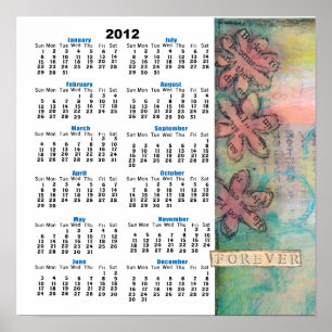 Evigt 2012 Väggkalender Affisch