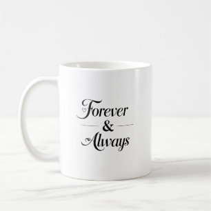 Evigt & Alltid Romantisk Minimalistisk Present Kaffemugg