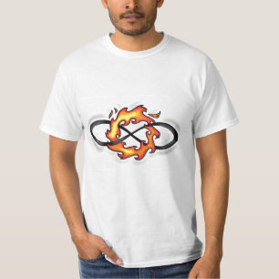 Evigt avfyra designen tee shirt
