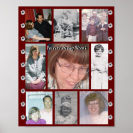 Evigt I Mitt Hjärta Nio Foto Röda Margareter Poster