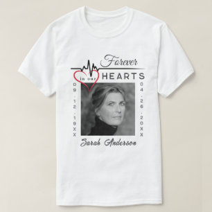 Evigt i våra hjärtan - minnesfoto T-shirt