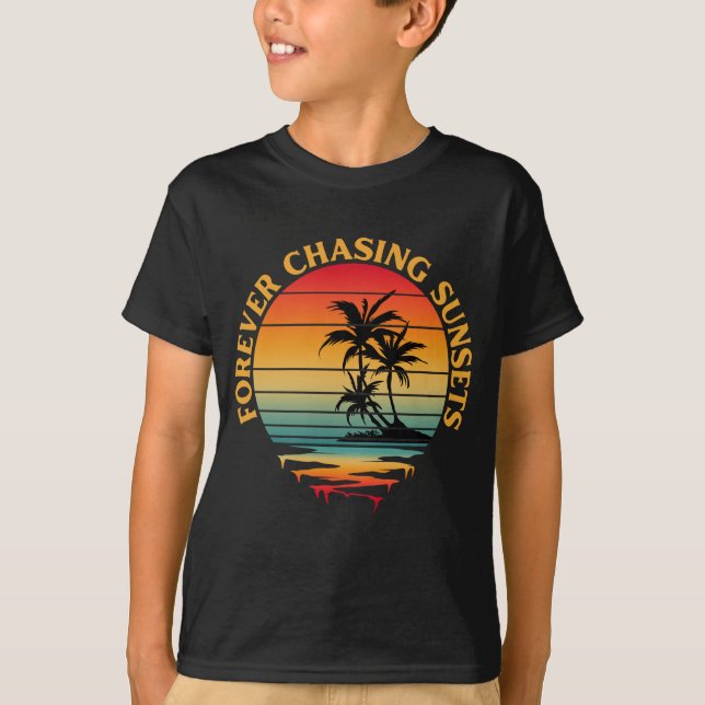 Evigt jaga solnedgångar T-shirt (Framsida)