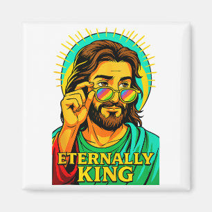 Evigt King Cool Jesus Kristna Anime Manga Po Magnet