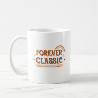 Evigt Klassisk – Minimal Retro Typografi iMug Kaffemugg