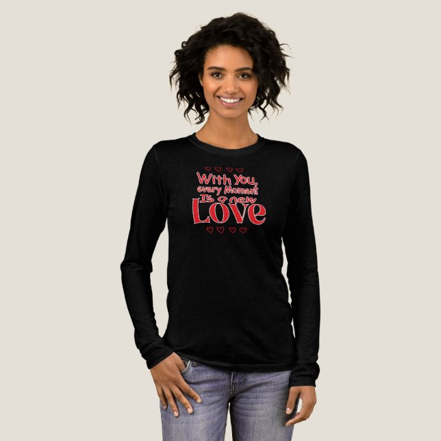 Evigt Ny Kärlek Romantisk Citat  T Shirt (Hel framsida)