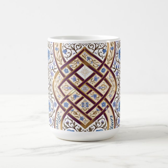 Evigt Sammanflätad Evigt Din Oändlighetsknut T-Shi Kaffemugg (Center)