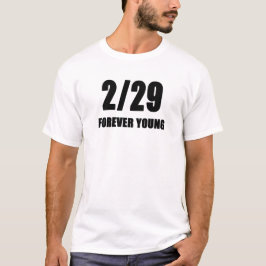 EVIGT UNG SKOTTÅRSFÖDELSEDAG T SHIRT