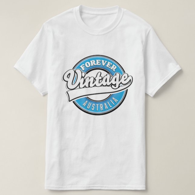 Evigt vintage Australien logotyp T Shirt (Design framsida)
