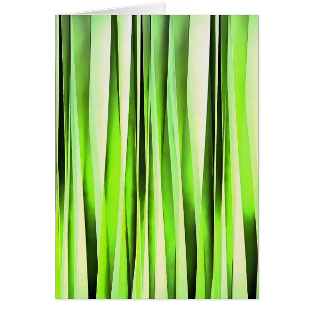 Evigt vintergrönt Stripy mönster Hälsningskort (Framsidan)