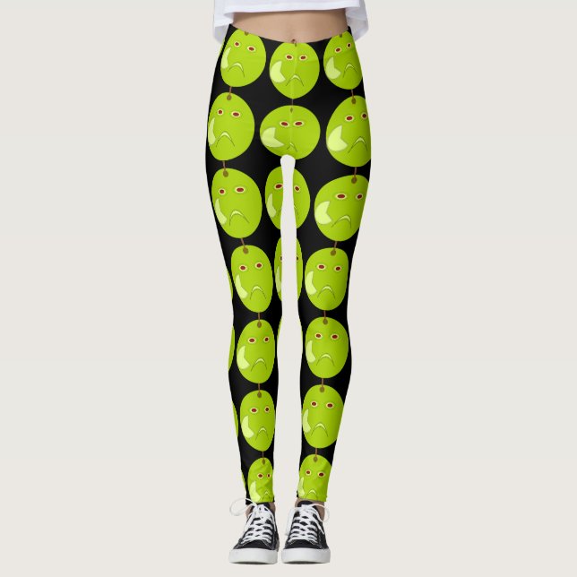 Evil Apple med Scar Halloween Leggings (Framsida)
