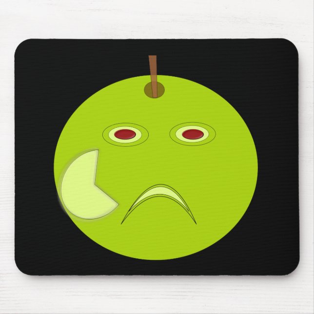 Evil Apple med Scar Halloween Mousepad Musmatta (Framsidan)
