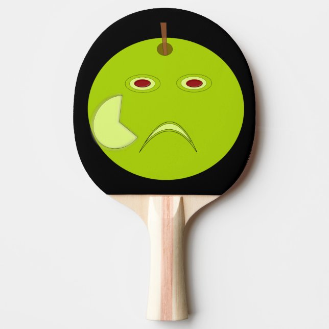 Evil Apple med Scar Halloween Ping Pong Paddle Pingisracket (Framsidan)