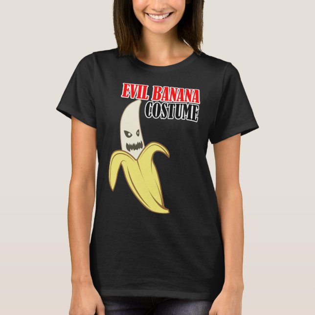 Evil Banana Costume Funny Pullover Hoodie T Shirt (Framsida)