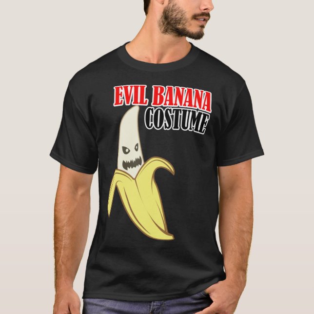 Evil Banana Costume Funny T Shirt (Framsida)