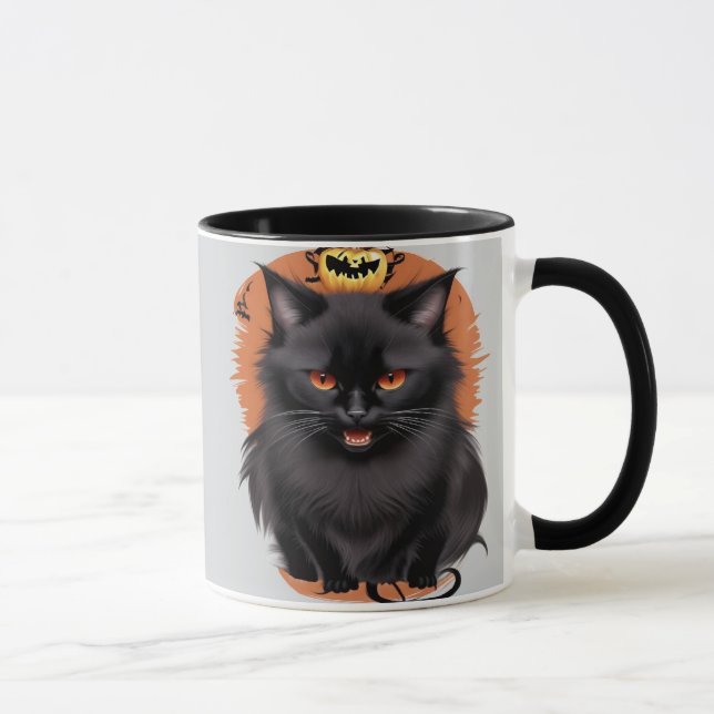 Evil Black Cat Mugg (Höger)