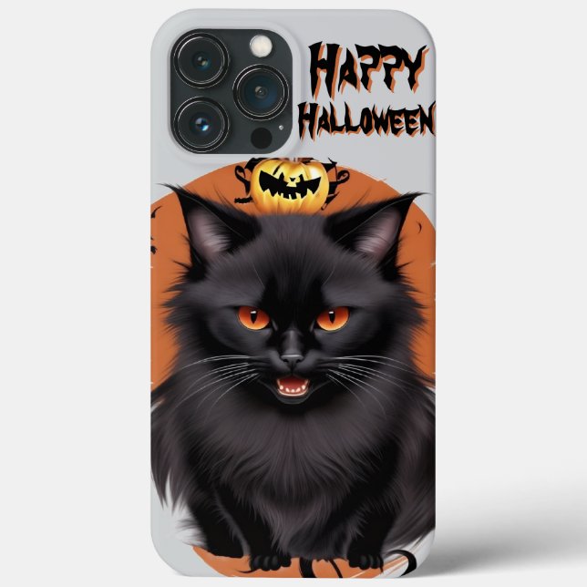 Evil Black Cat Telefon Case (Baksida)