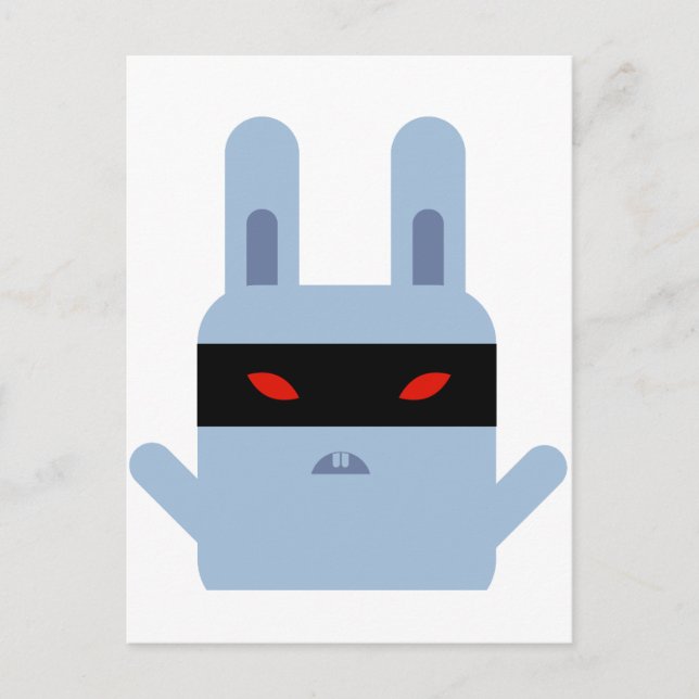 Evil Bunny Vykort (Framsida)