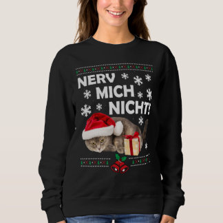 Evil Cat Santa Ugly jul Ledsen Cat Julafton T Shirt