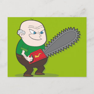 Evil Chainszman Vykort