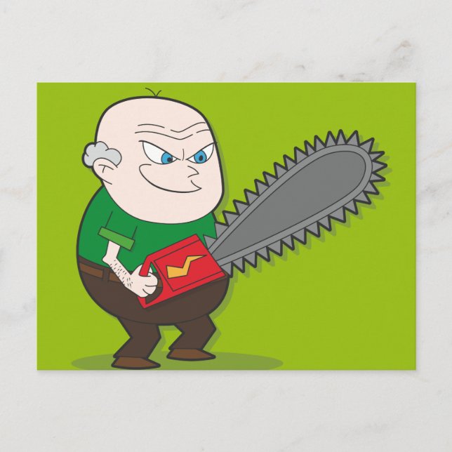 Evil Chainszman Vykort (Framsida)