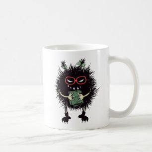 Evil Character Gothic Bok Älskare Kaffemugg