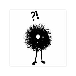 Evil Character Undersöker Mörk Gothic Självfärgande Stämpel