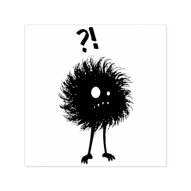 Evil Character Undersöker Mörk Gothic Självfärgande Stämpel (Design)