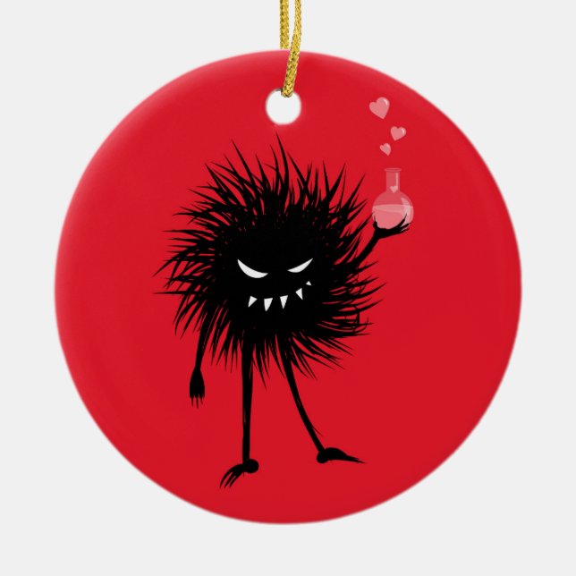 Evil Chemistry Character Kärlek Potion Julgransprydnad Keramik (Framsidan)