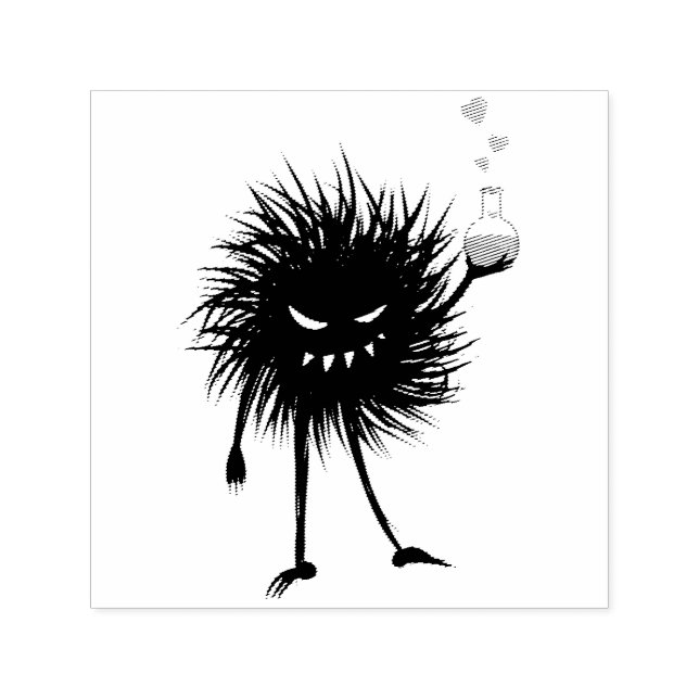 Evil Chemistry Character Kärlek Potion Självfärgande Stämpel (Design)