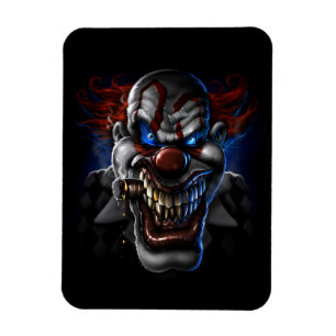 Evil Clown Ansikte Magnet