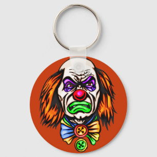 Evil Clown Ansikte Nyckelring