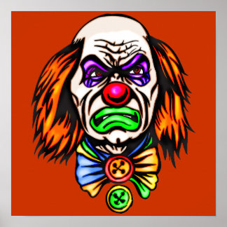Evil Clown Ansikte Poster