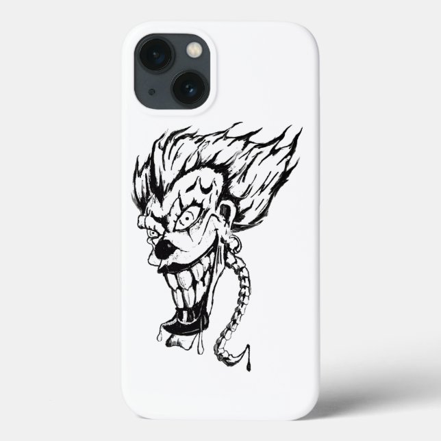 Evil clown Apple iPhone X, Tuff Xtreme Phone Case (Baksida)