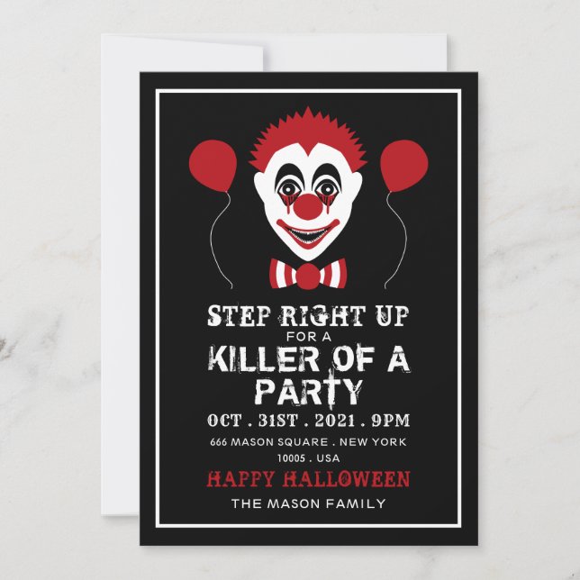 Evil Clown, Halloween fest (Framsida)