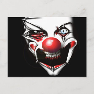 Evil Clown Vykort