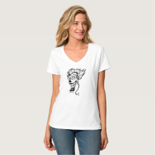Evil clown Women's Hanes Nano V-Nacke T-Shirt