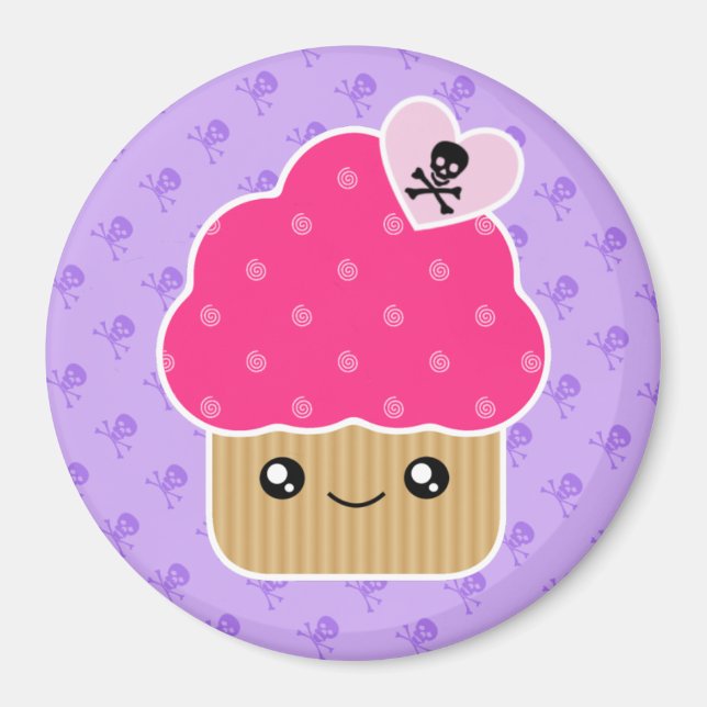 Evil Cute Kawaii Cupkaka of Death Magnet (Framsidan)