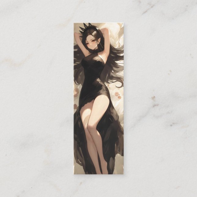 Evil Elf Queen Anime Mini Visitkort (Framsida)