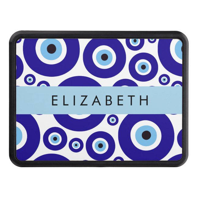 Evil Eye, Greek Eye, Turkish Eye, Mati, Your Name Dragkroksskydd (Framsidan)