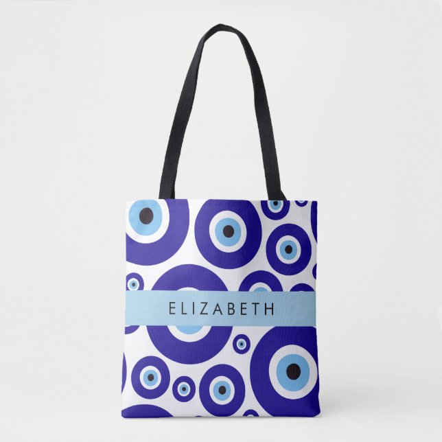 Evil Eye, Greek Eye, Turkish Eye, Mati, Your Name Tygkasse (Framsida)