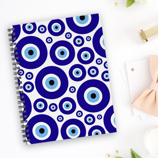 Evil Eye Pattern, Greek Eye, Turkish Eye, Nazar Anteckningsbok (Skapare uppladdad)