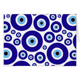 Evil Eye Pattern, Greek Eye, Turkish Eye, Nazar Hälsningskort