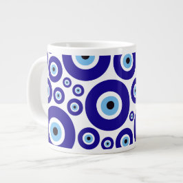 Evil Eye Pattern, Greek Eye, Turkish Eye, Nazar Jumbo Mugg