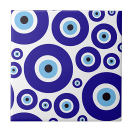 Evil Eye Pattern, Greek Eye, Turkish Eye, Nazar Kakelplatta