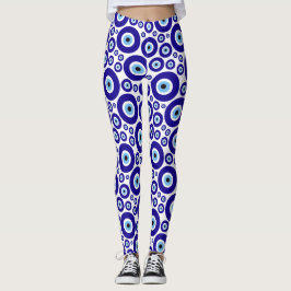Evil Eye Pattern, Greek Eye, Turkish Eye, Nazar Leggings